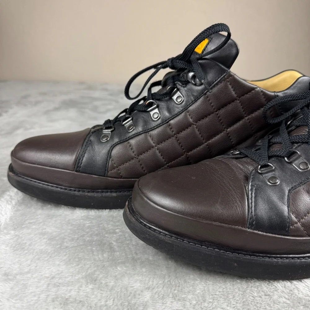 Samuel Hubbard Men's 14 Leather Quilted Shoes Brown Black M1320-009 Portugal
